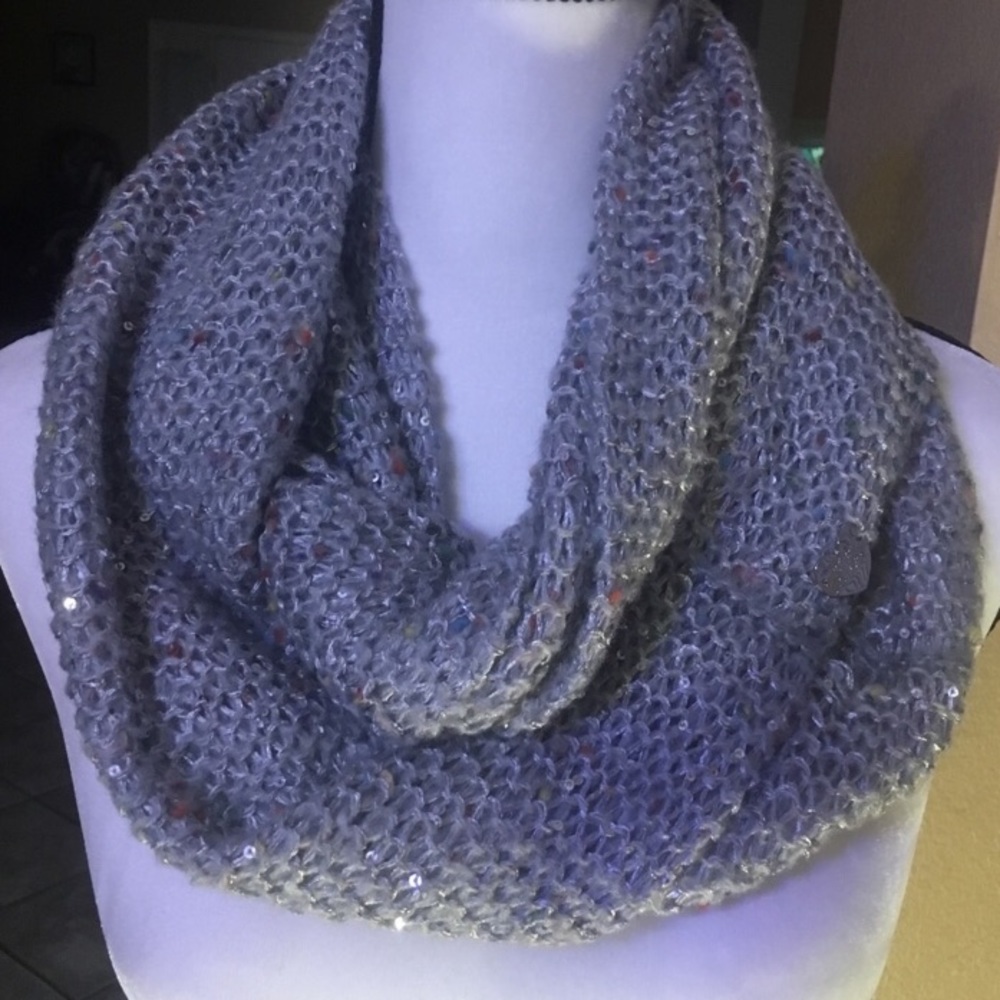 Betsey Johnson festive infinity style cozy scarf